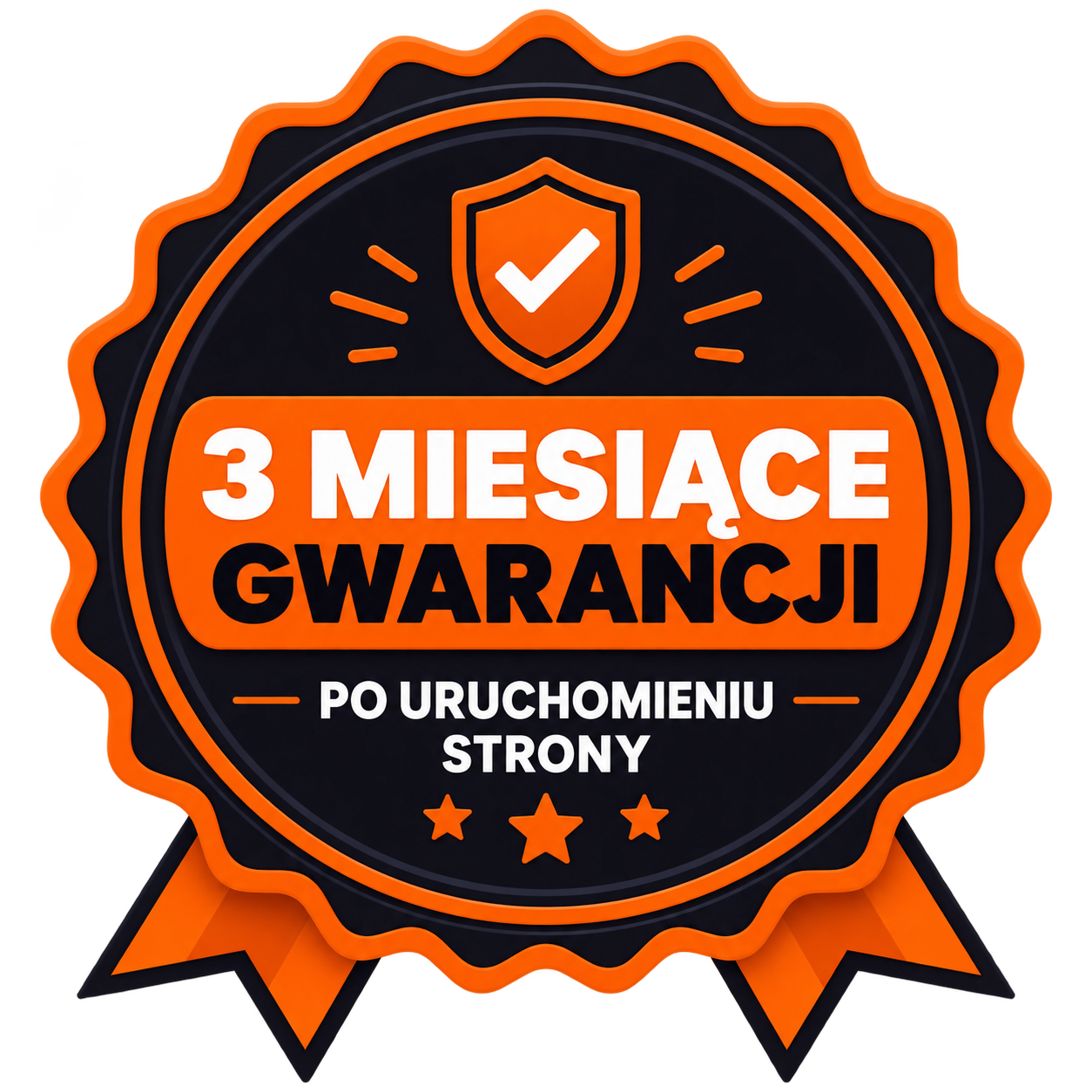 3 miesiące gwarancji po uruchomieniu strony